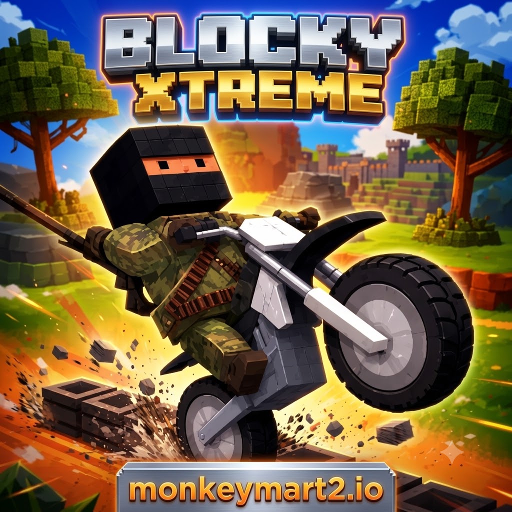 Join Blocky Xtreme to experience the ultimate stunts!